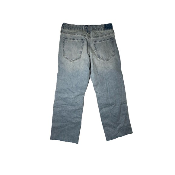 Hollister Low-Rise Baggy Jeans Women’s 2S W26 Short Distressed Light Wash - Picture 2 of 5